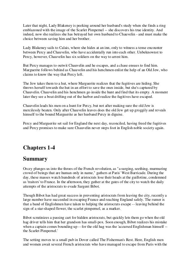 scarlet pimpernel questions and answers chapter 1 scarlet pimpernel summary